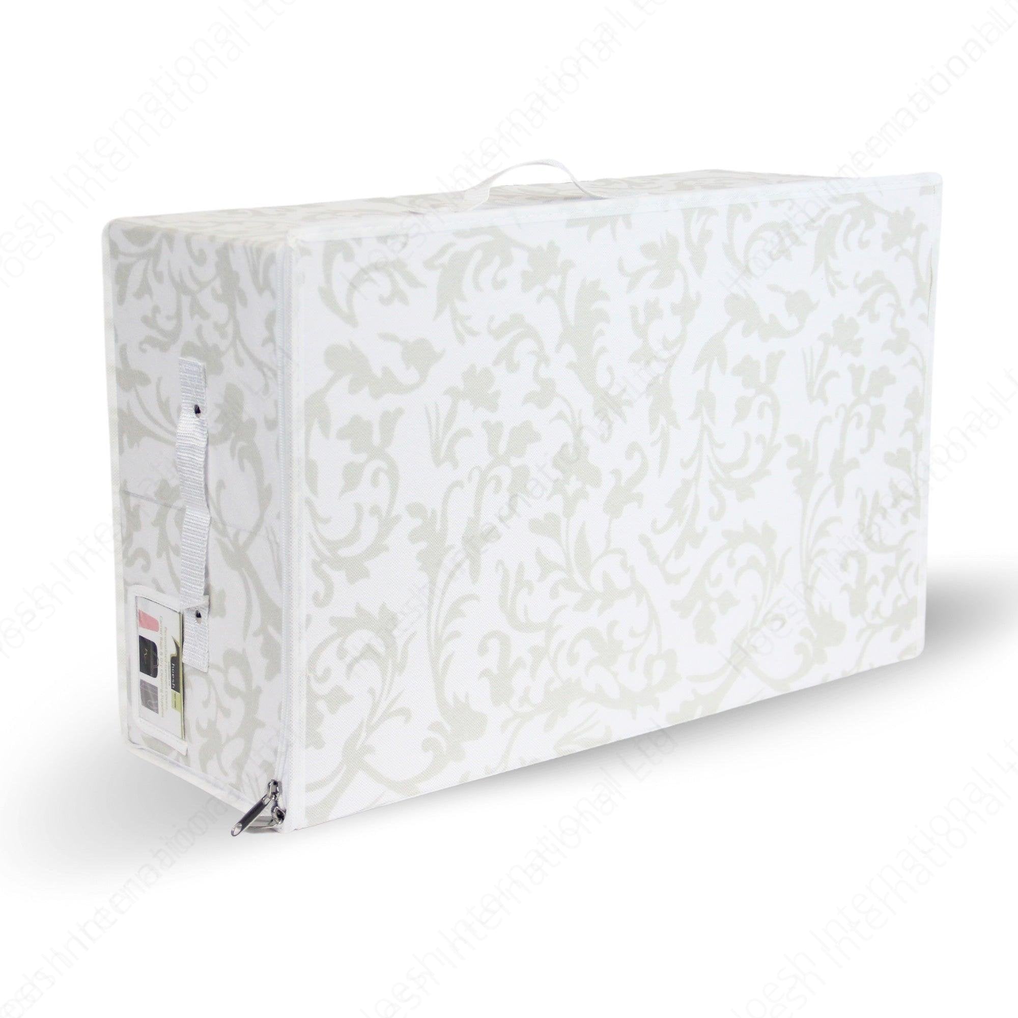 White Floral Wedding Dress Travel Storage Box - Hoesh International Ltd