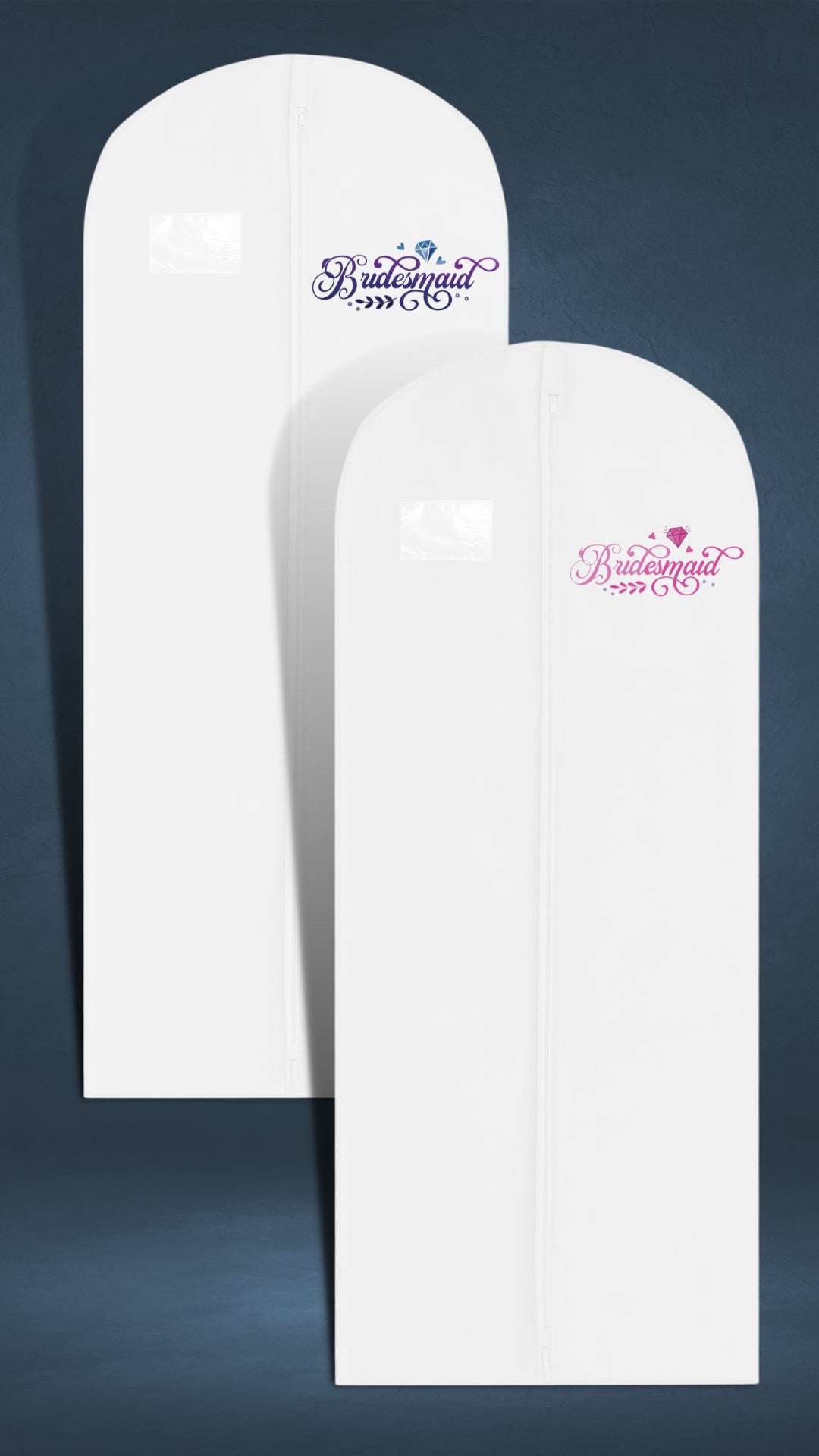 Hoesh UK Printed Bridesmaid Dress Bag | Long Dress Covers for Bride & Bridesmaids