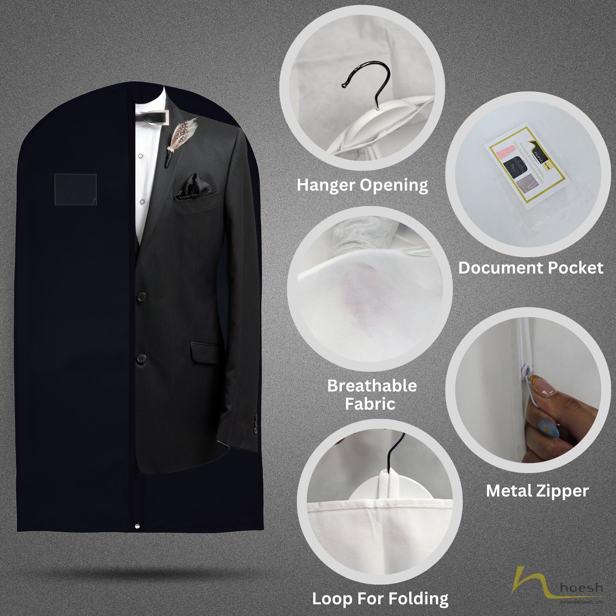 40” Waterproof / Breathable Mens Suit Covers