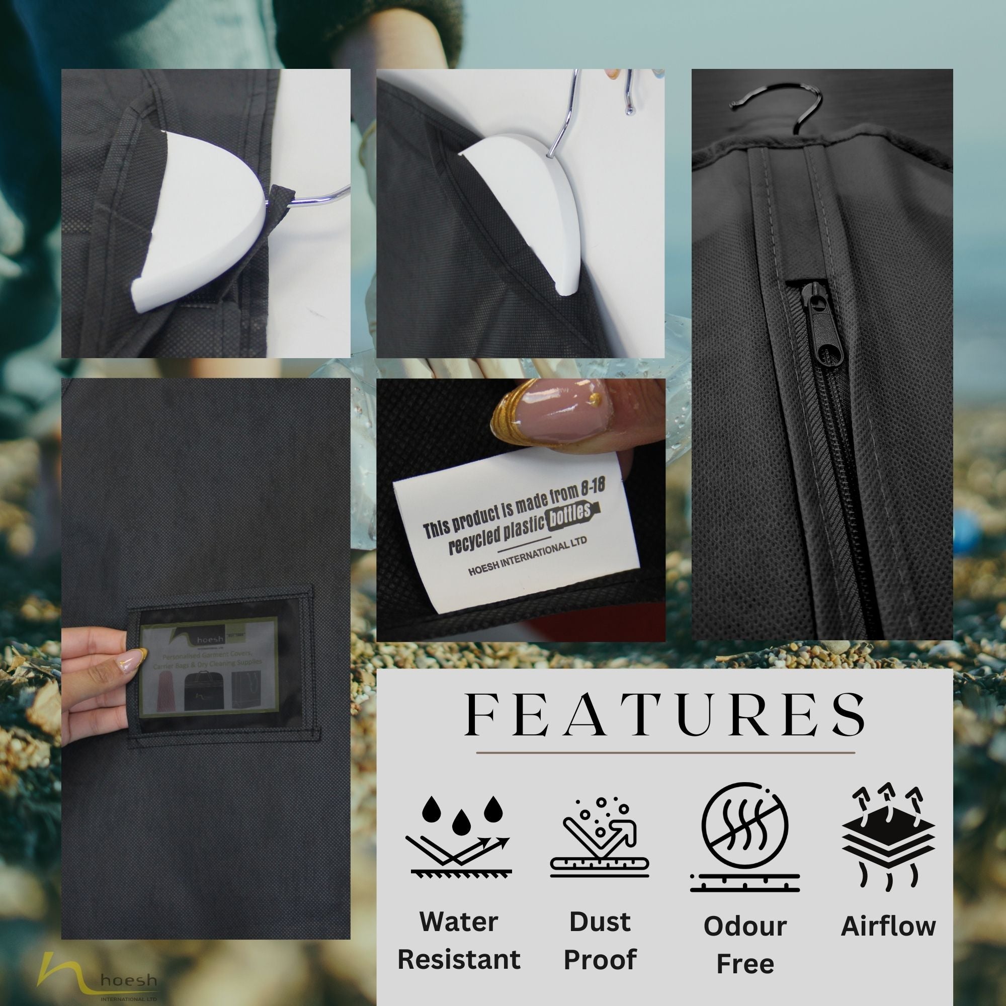 Sustainable Bridesmaid Dress Bag - Eco-Friendly Gown Storage Cover Made from Recycled Plastic Bottles