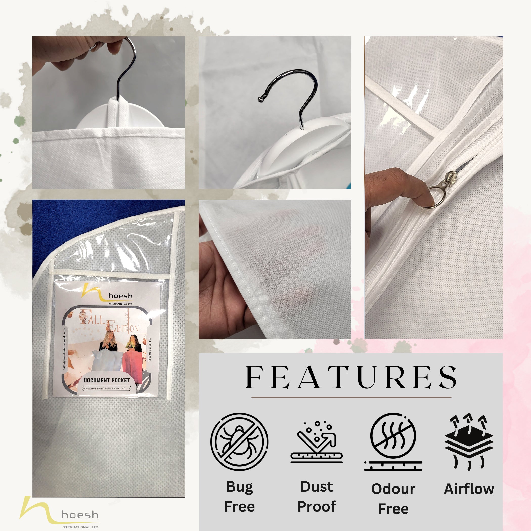 10” Tapered Gusset Cream Bridal Wedding Gown Dress Covers