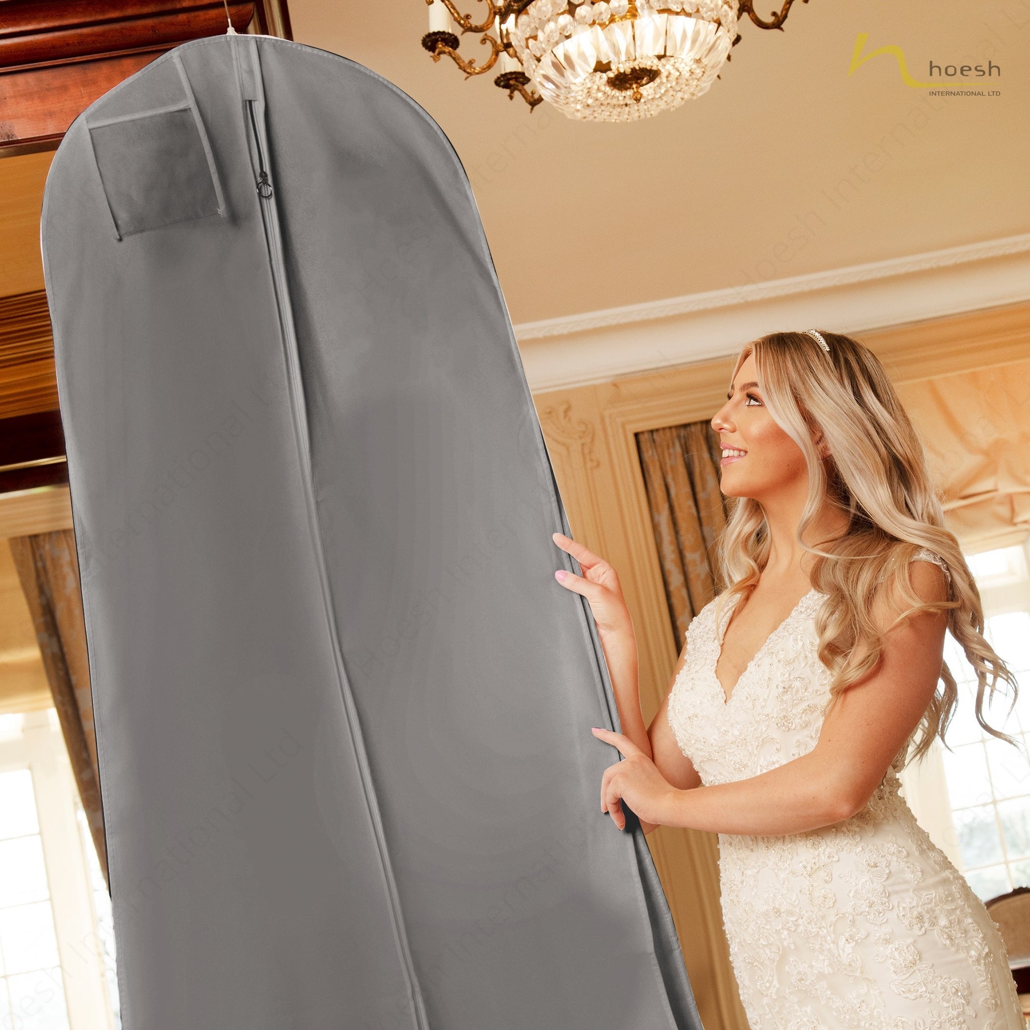 8” Tapered Gusset Bridal Wedding Gown Dress Covers - Hoesh International Ltd