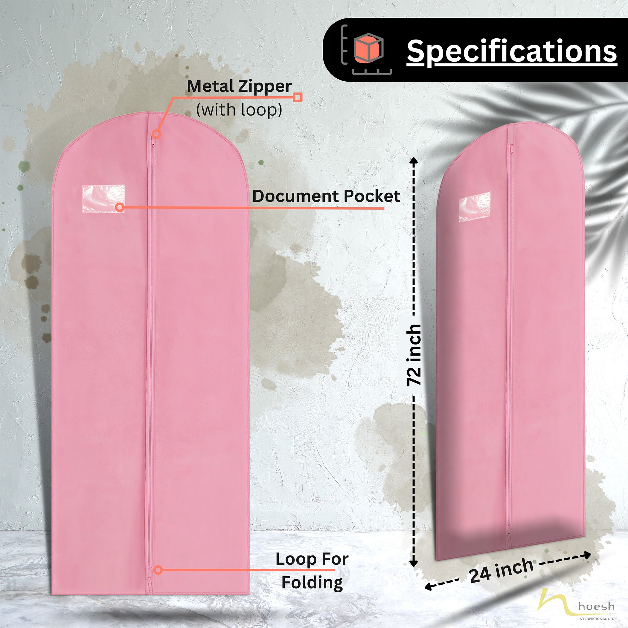 Breathable Bridesmaid Dress Cover 60 & 72 inch