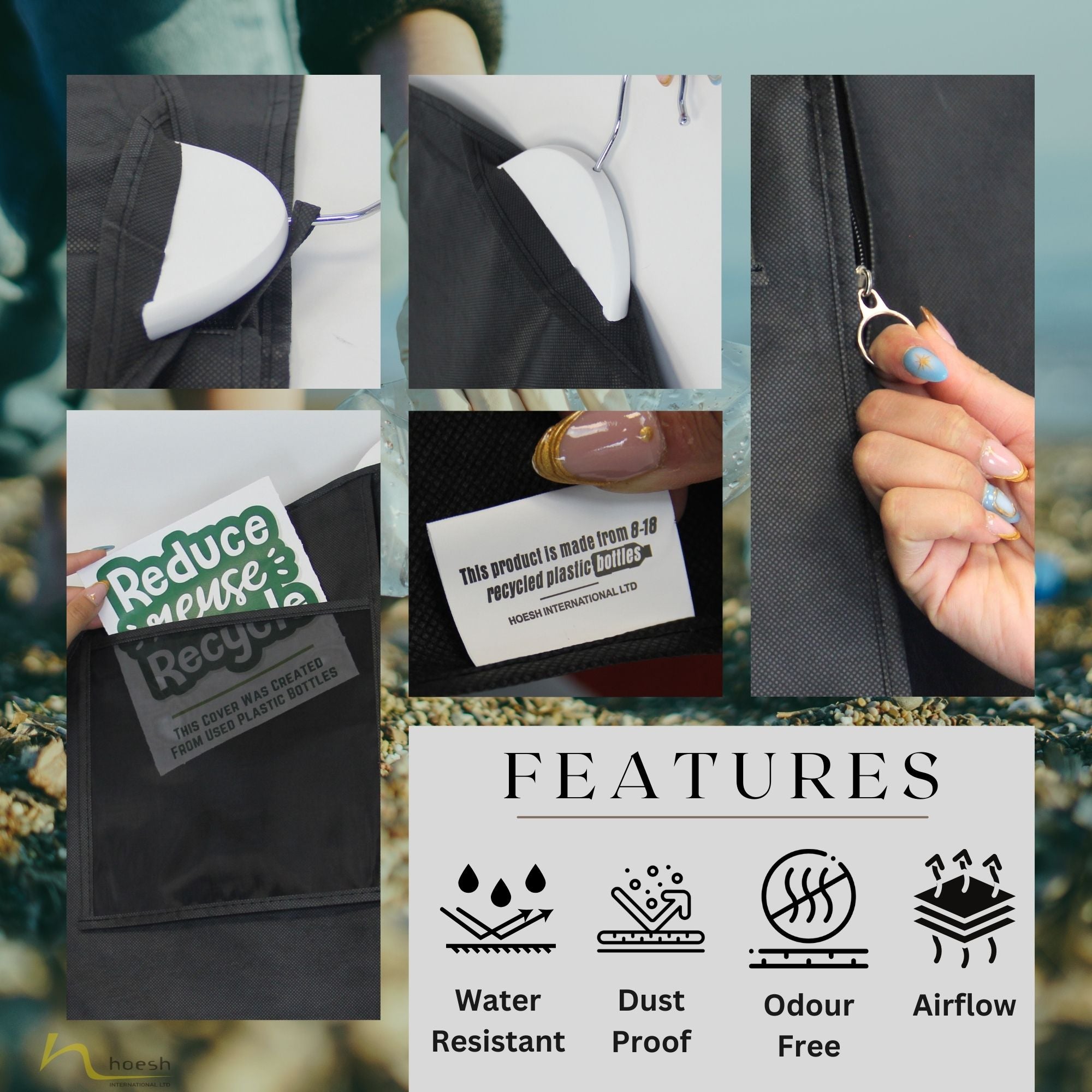 Eco-Friendly Suit Cover 40" & 54" | Sustainable Garment Bag for Men's Suits, Shirts & Formal Wear | Durable, Breathable Protection | Recycled Materials