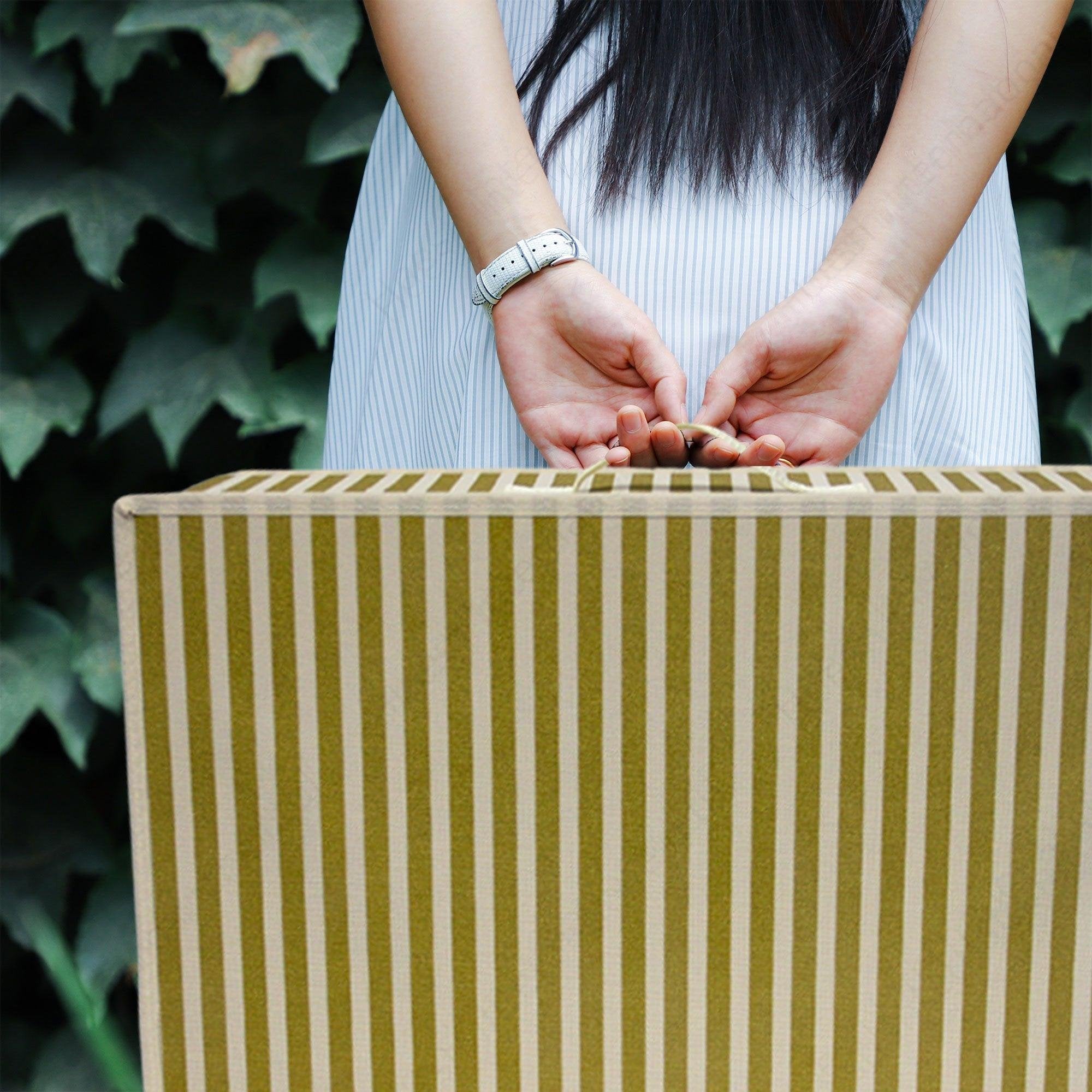 Gold Stripe Wedding Dress Travel Storage Box - Hoesh International Ltd