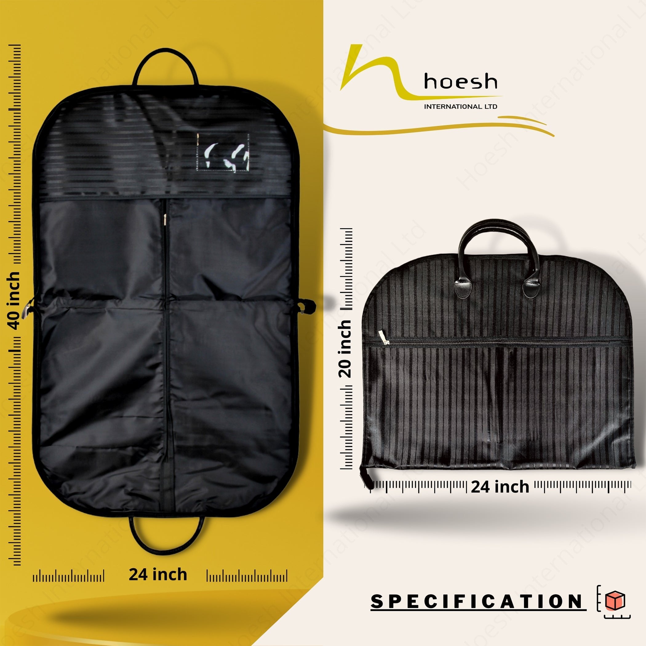40" Foldable Waterproof Heavy duty Garment Cover Travel Bag with Handles - Hoesh International Ltd