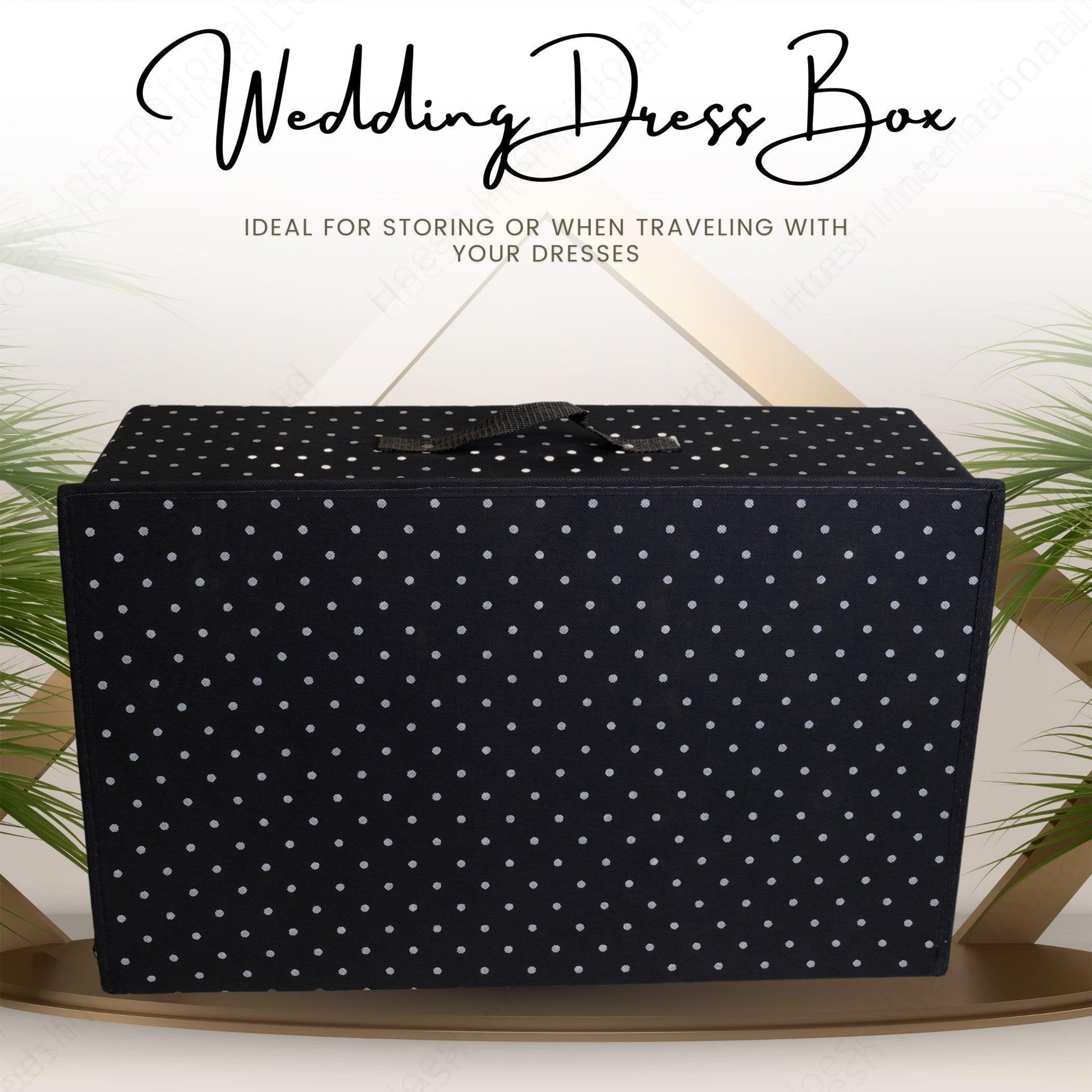 Polka Dot Wedding Dress Travel Storage Boxes - Hoesh International Ltd