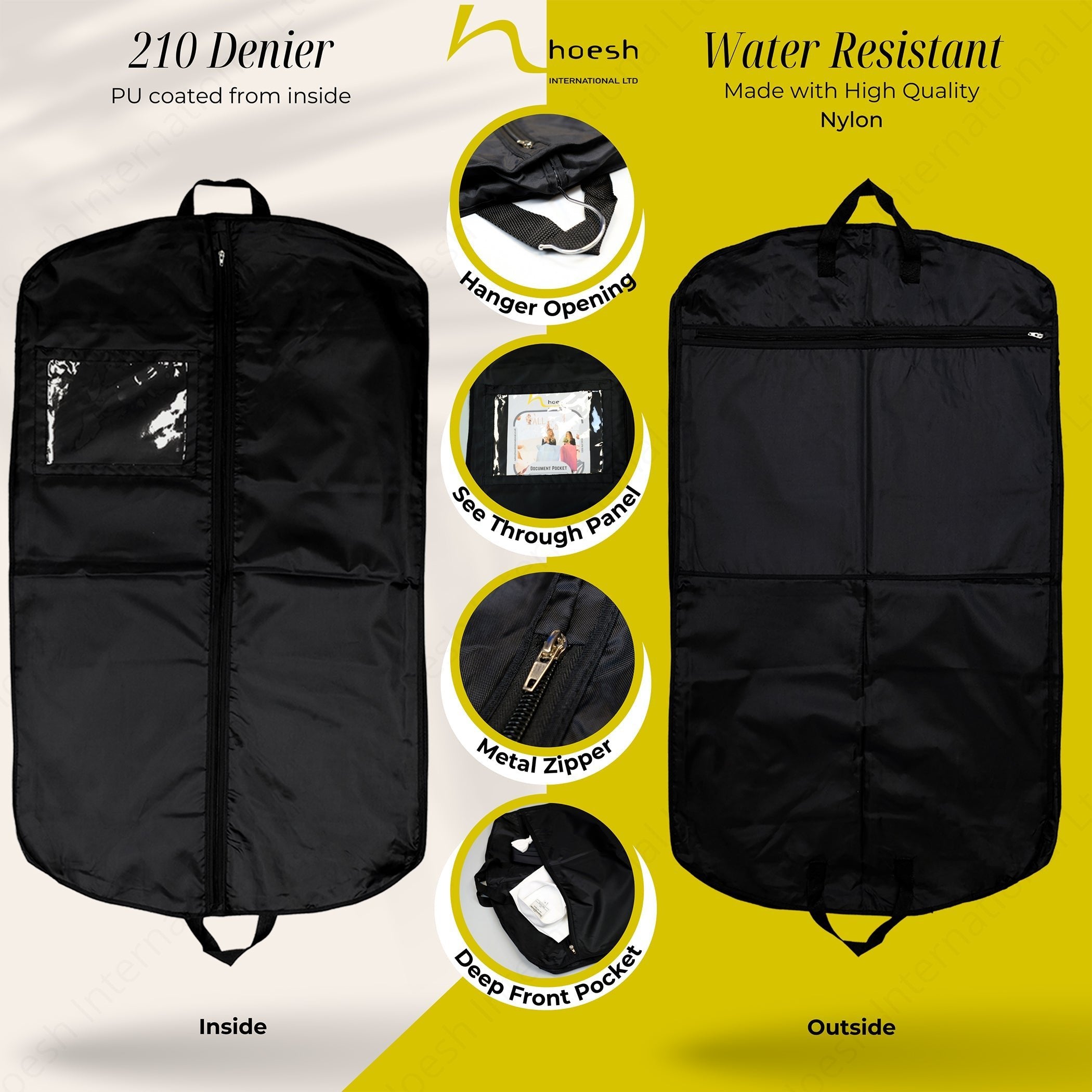 URG nylon hire suit carrier - Hoesh International Ltd