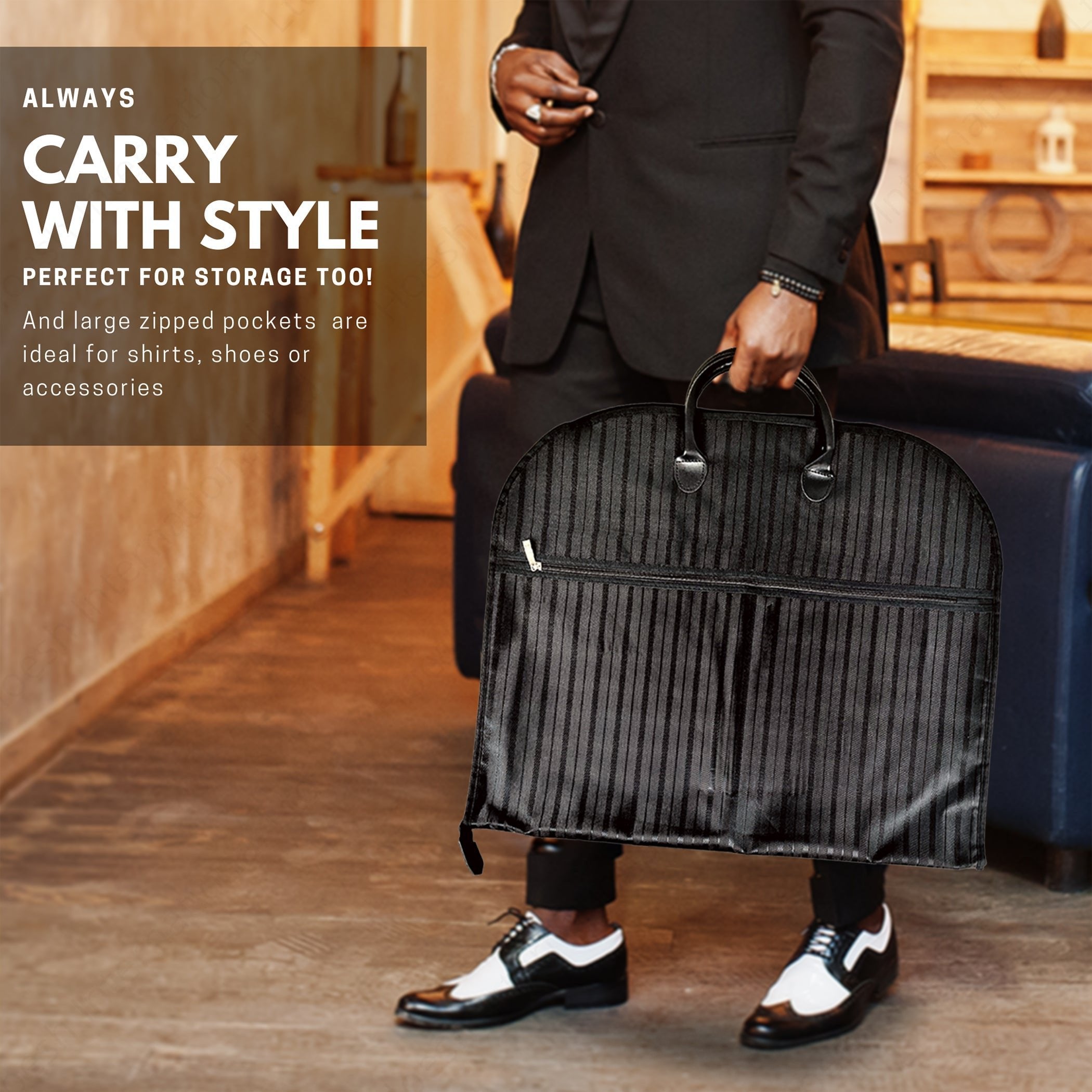 40" Foldable Waterproof Heavy duty Garment Cover Travel Bag with Handles - Hoesh International Ltd