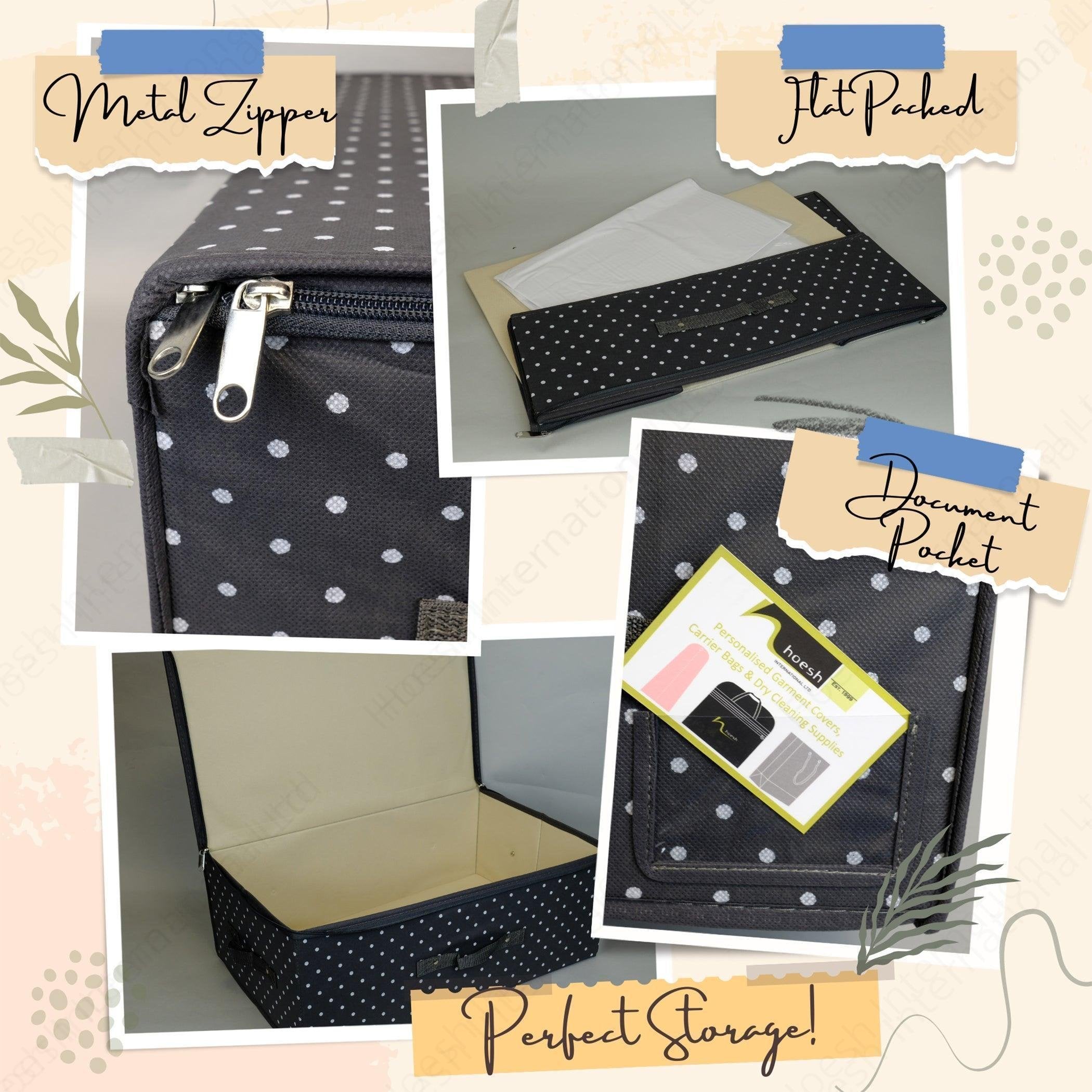 Polka Dot Wedding Dress Travel Storage Boxes - Hoesh International Ltd