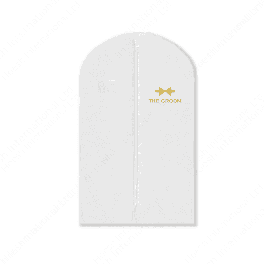 Personalised Groom Suit Cover Mens Garment Bag with Bowtie - Hoesh International Ltd