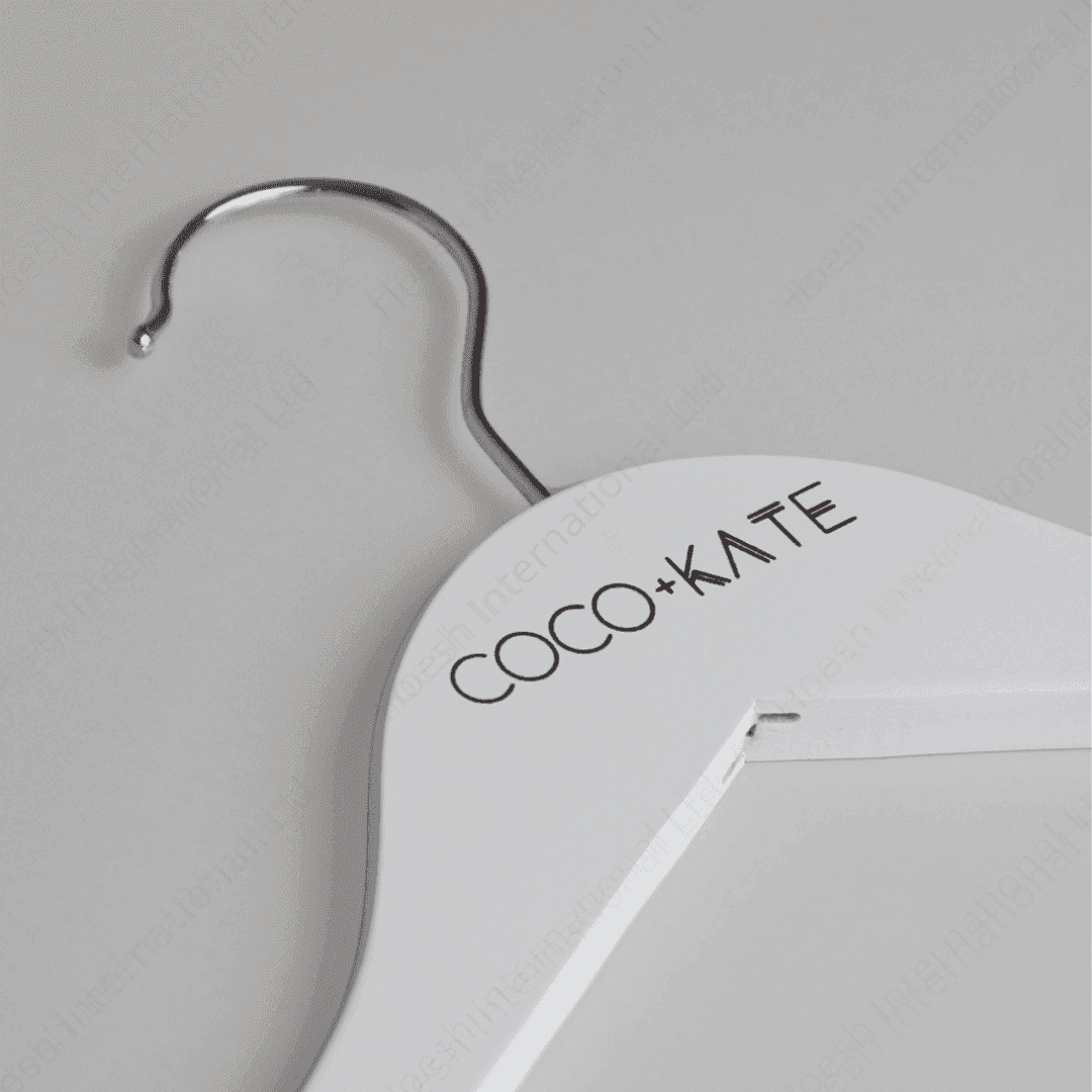 Luxury White/Black Wooden Hangers - Hoesh International Ltd