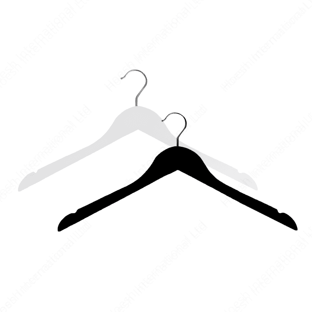 Luxury White/Black Wooden Hangers - Hoesh International Ltd