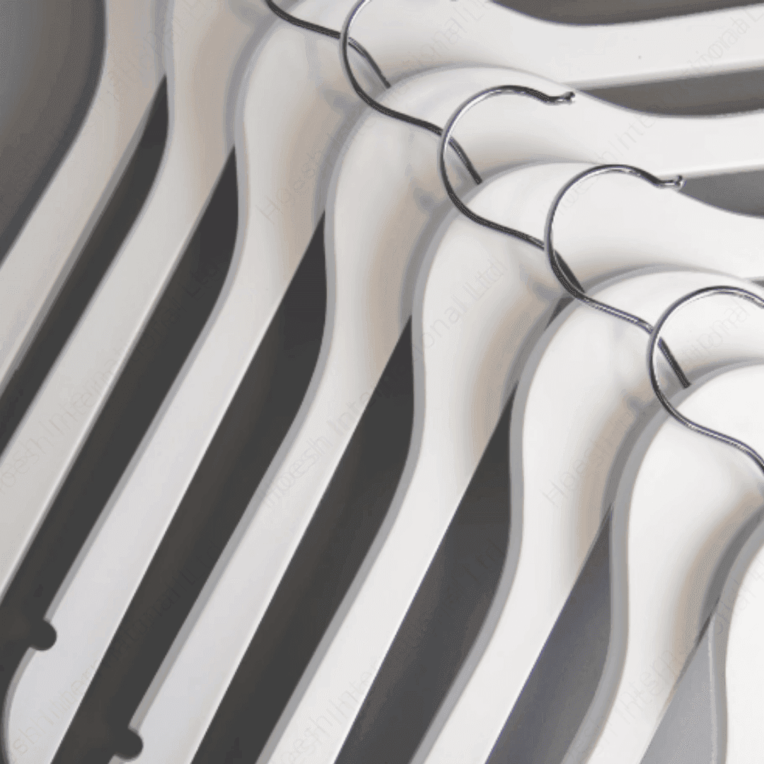 Luxury White/Black Wooden Hangers - Hoesh International Ltd