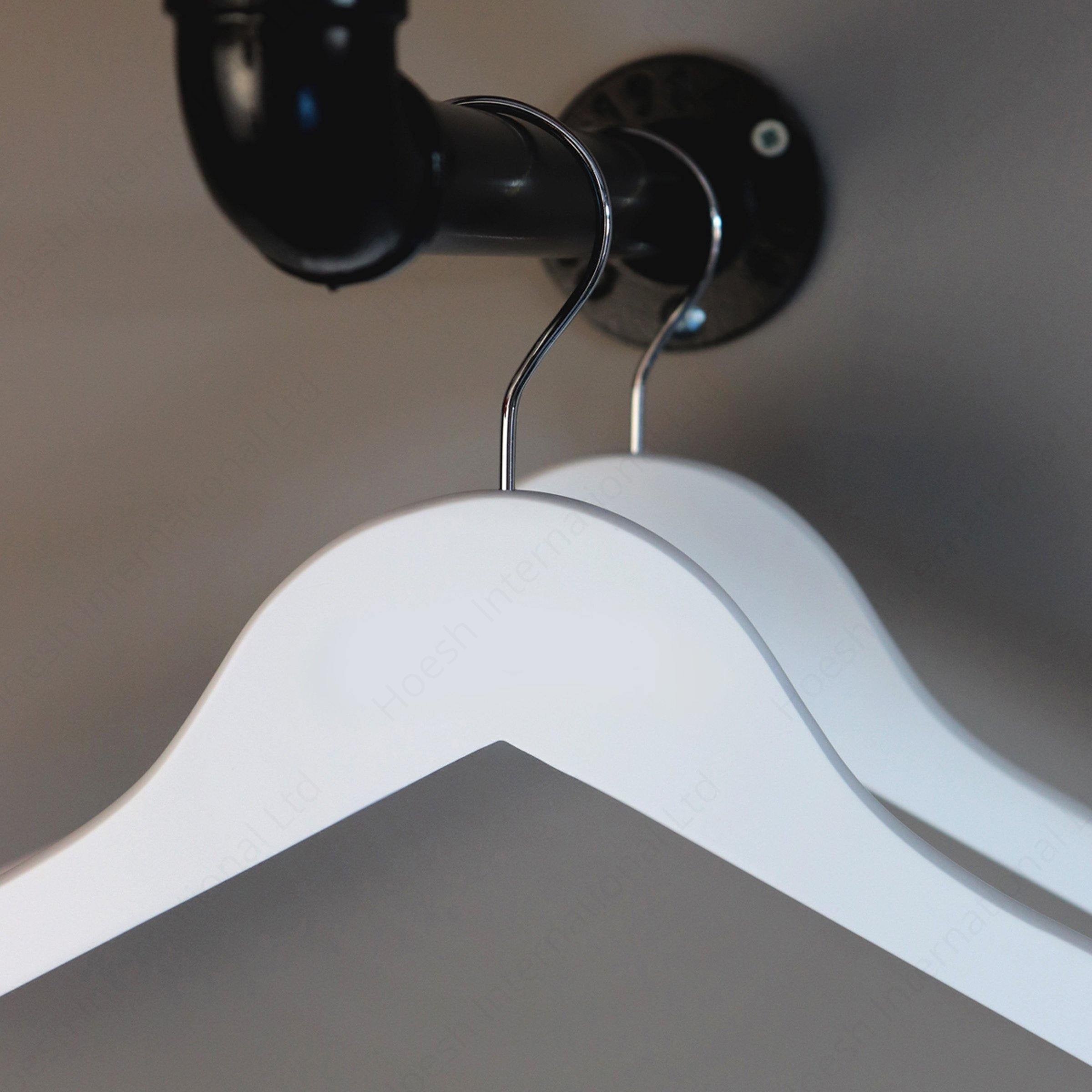 Luxury White/Black Wooden Hangers - Hoesh International Ltd