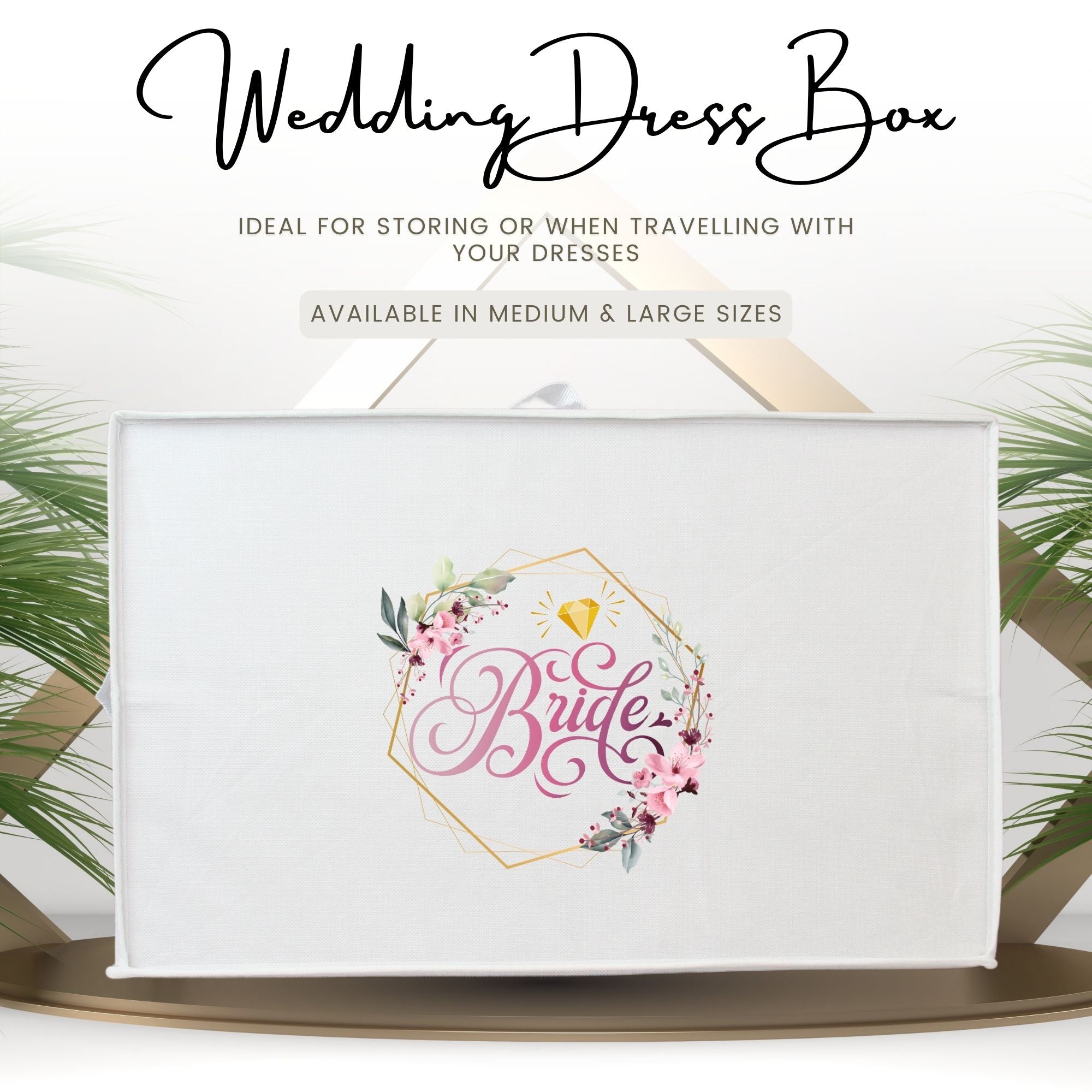 Hoesh UK Bridal Gown Garment Storage Box - Printed Wedding Dress Stora Hoesh UK Bridal Gown Garment Storage Box - Printed Wedding Dress Stora