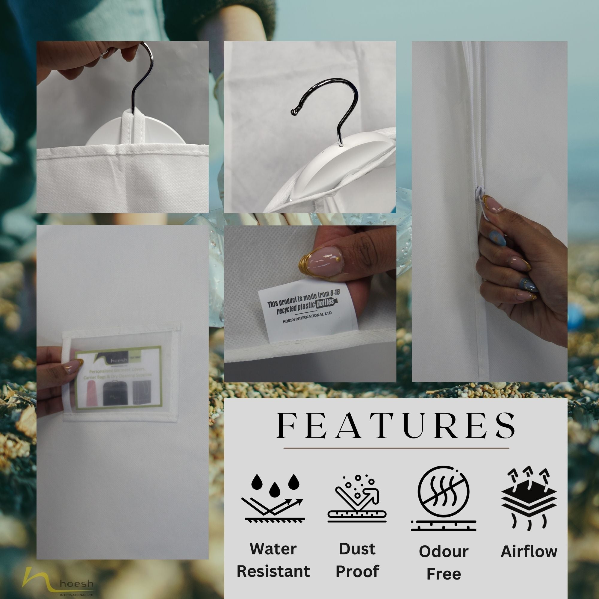 Eco-Friendly Suit Cover 40" & 54" | Sustainable Garment Bag for Men's Suits, Shirts & Formal Wear | Durable, Breathable Protection | Recycled Materials