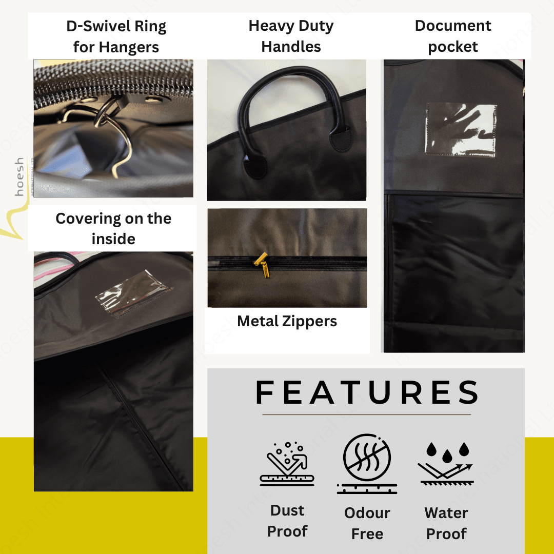 40" Foldable Waterproof Heavy duty Garment Cover Travel Bag with Handles - Hoesh International Ltd