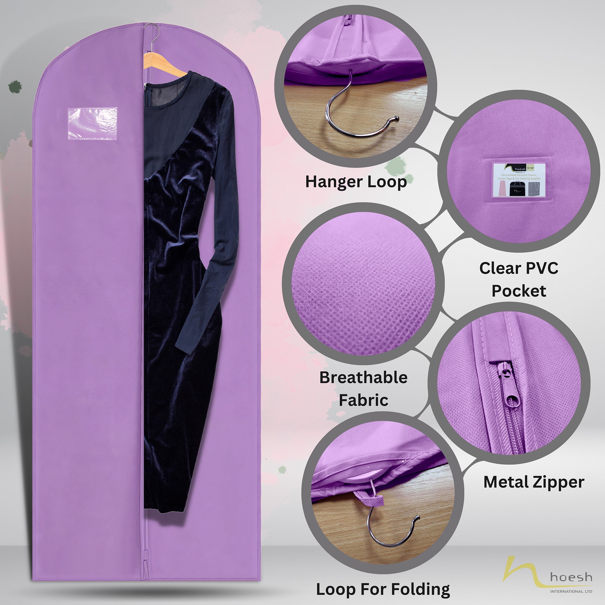 bridesmaid dress covers personalised Non-woven bridal garment bags custom-made printed