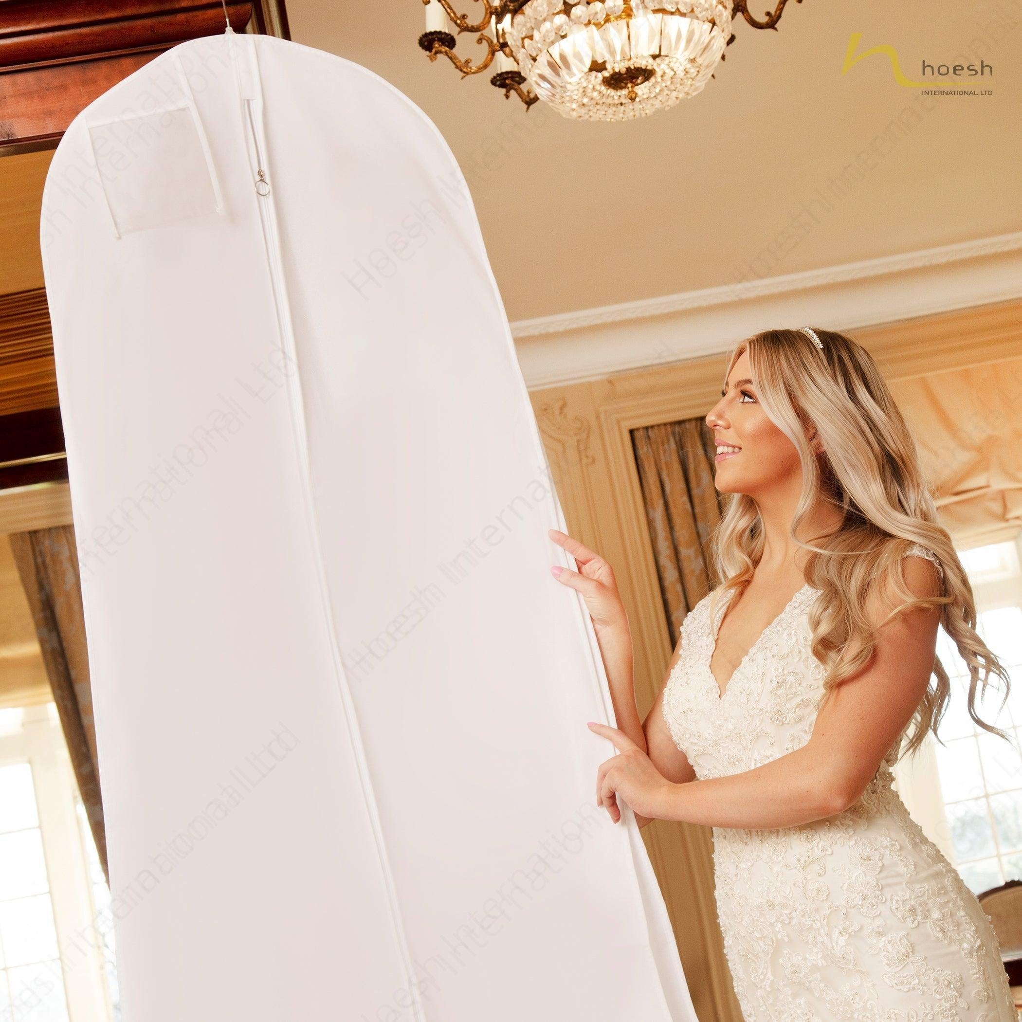 8” Tapered Gusset Bridal Wedding Gown Dress Covers - Hoesh International Ltd