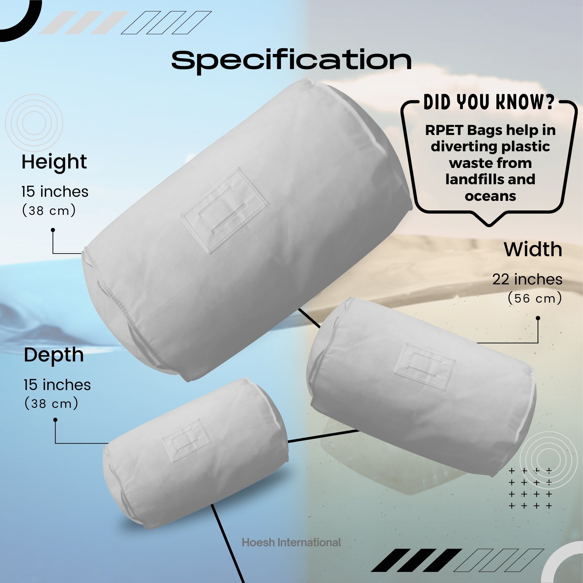Large & Small Duvet Storage Bags | Sustainable RPET Material | Mold-Resistant Comforter Protector | Reusable Bedding Organizer with Handle