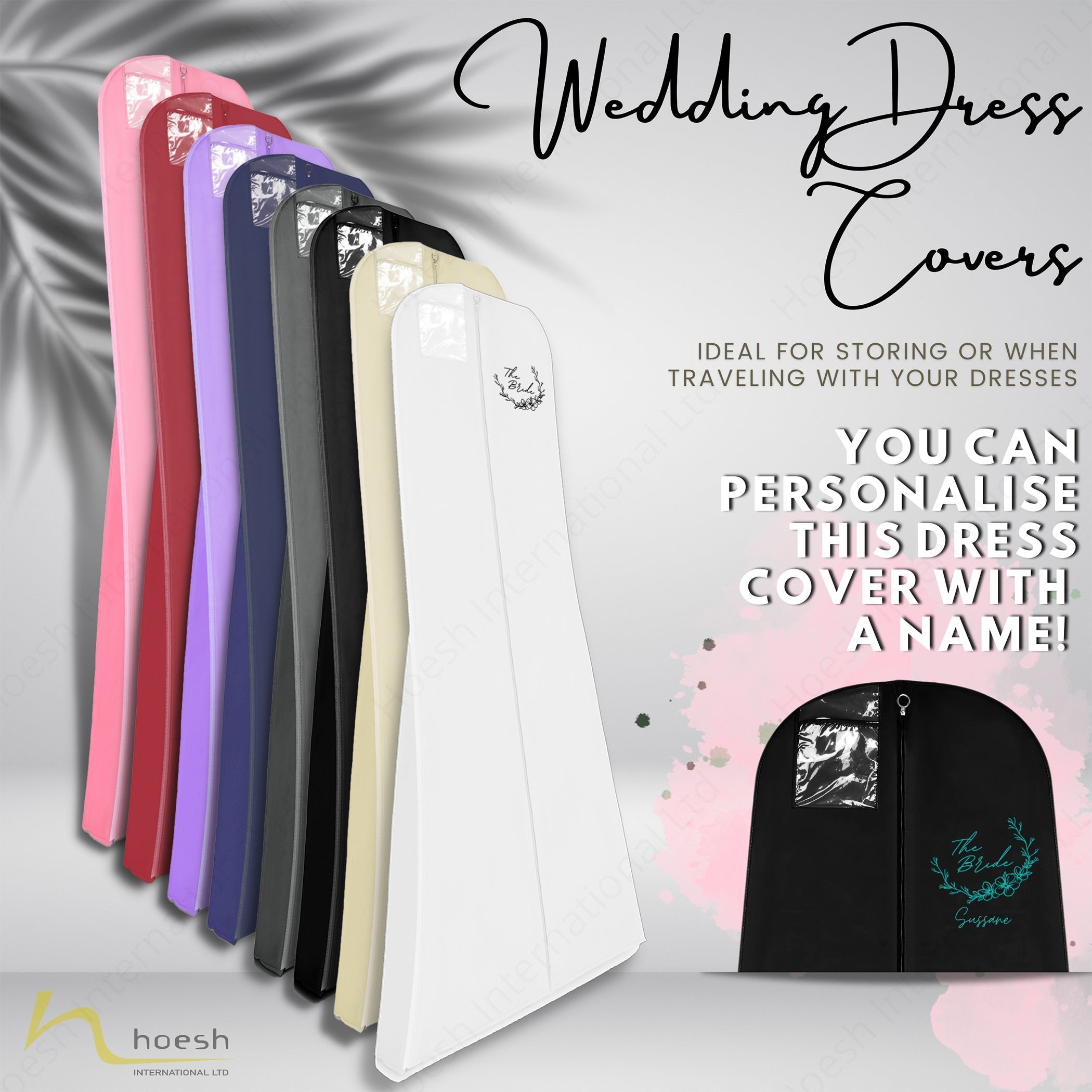 Personalised Breathable Wedding Garment Bag - Hoesh International Ltd