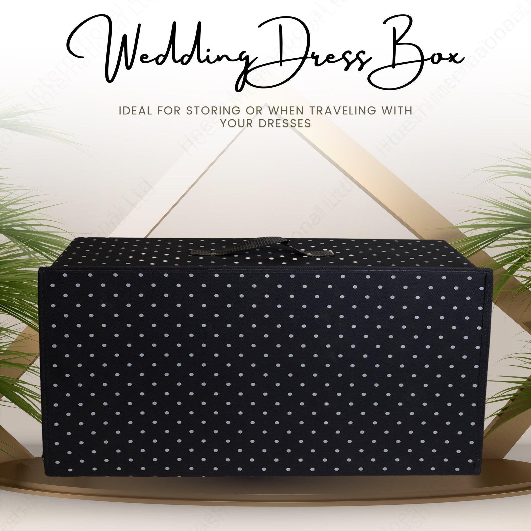 Polka Dot Wedding Dress Travel Storage Boxes - Hoesh International Ltd