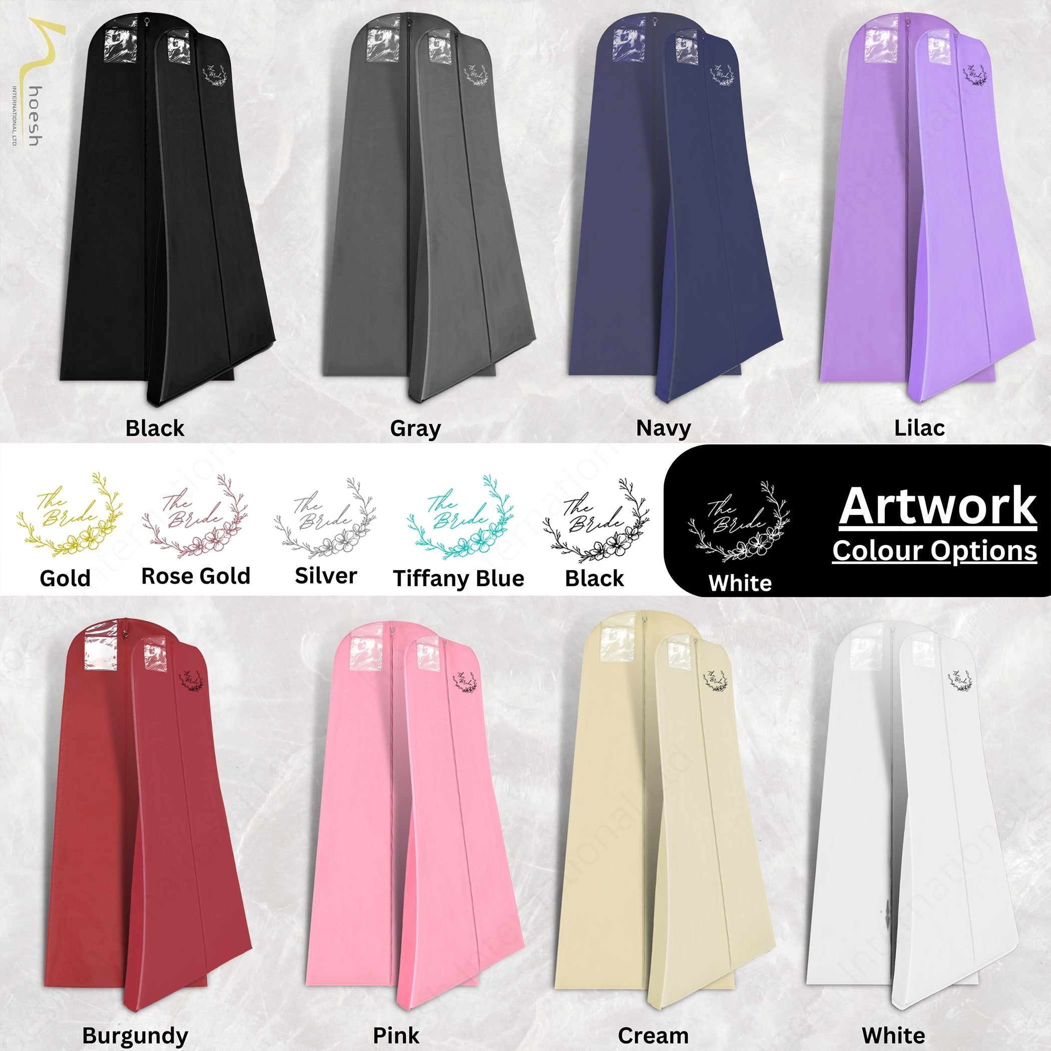 Personalised Breathable Wedding Garment Bag - Hoesh International Ltd