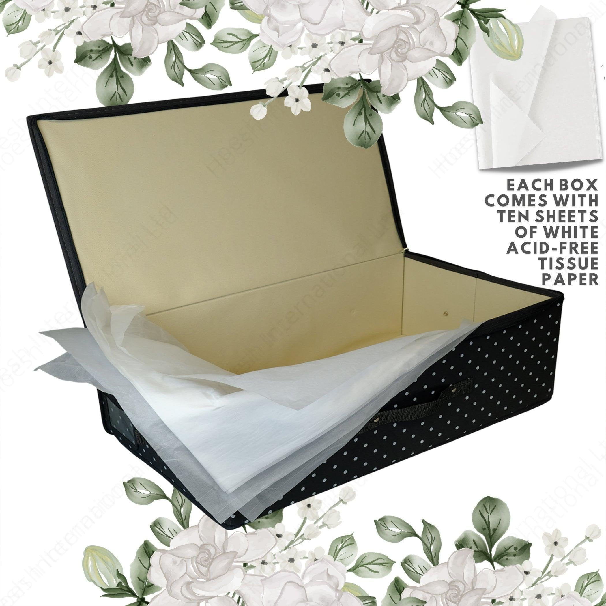 Polka Dot Wedding Dress Travel Storage Boxes - Hoesh International Ltd