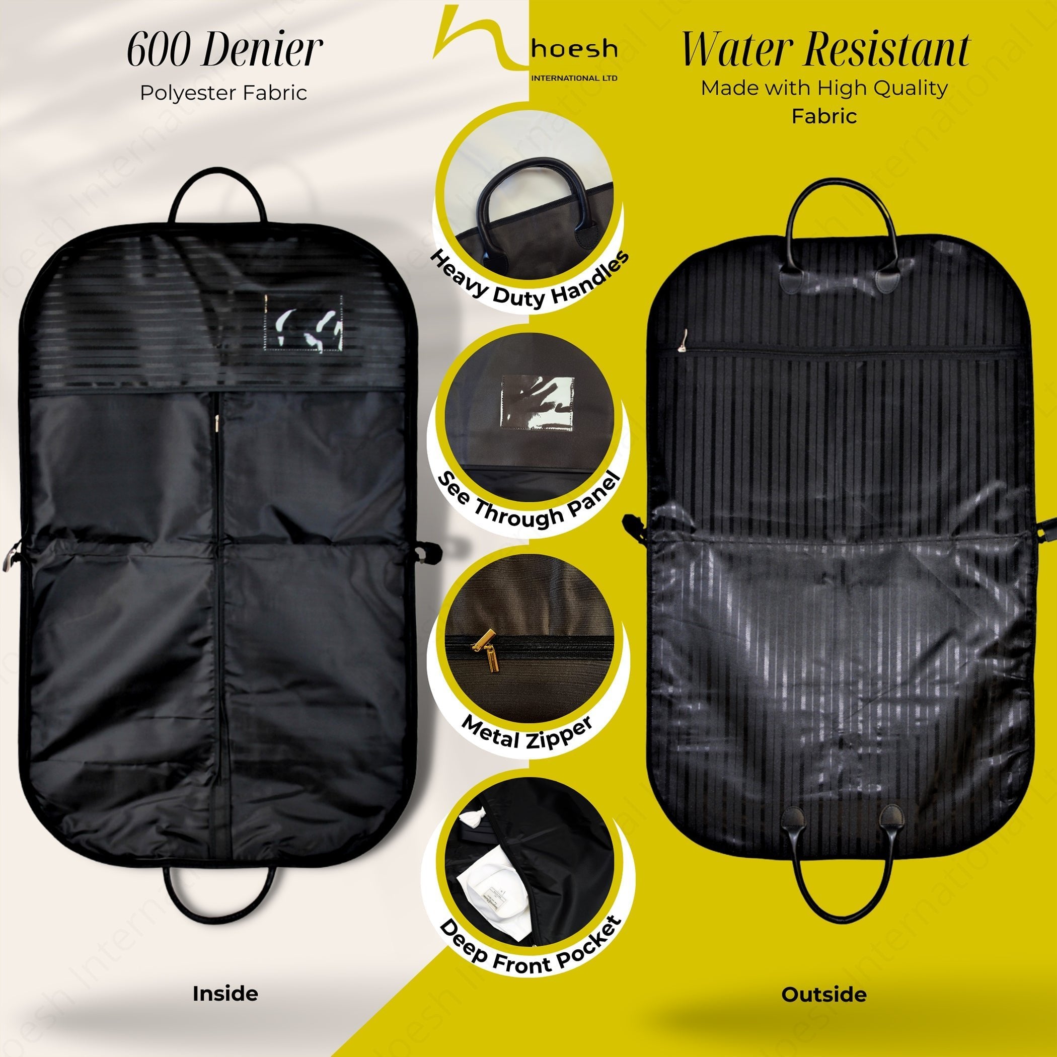 40" Foldable Waterproof Heavy duty Garment Cover Travel Bag with Handles - Hoesh International Ltd