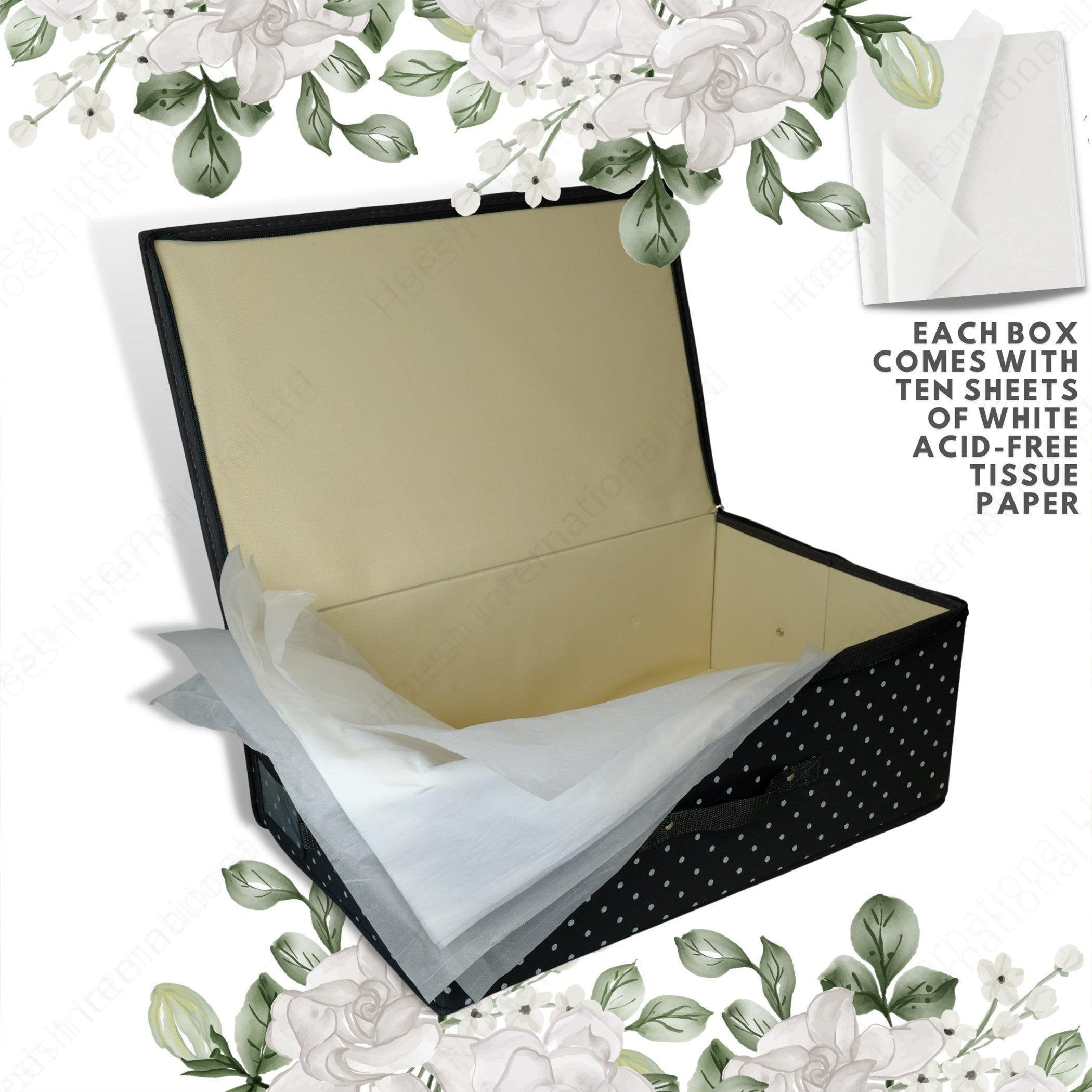 Polka Dot Wedding Dress Travel Storage Boxes - Hoesh International Ltd