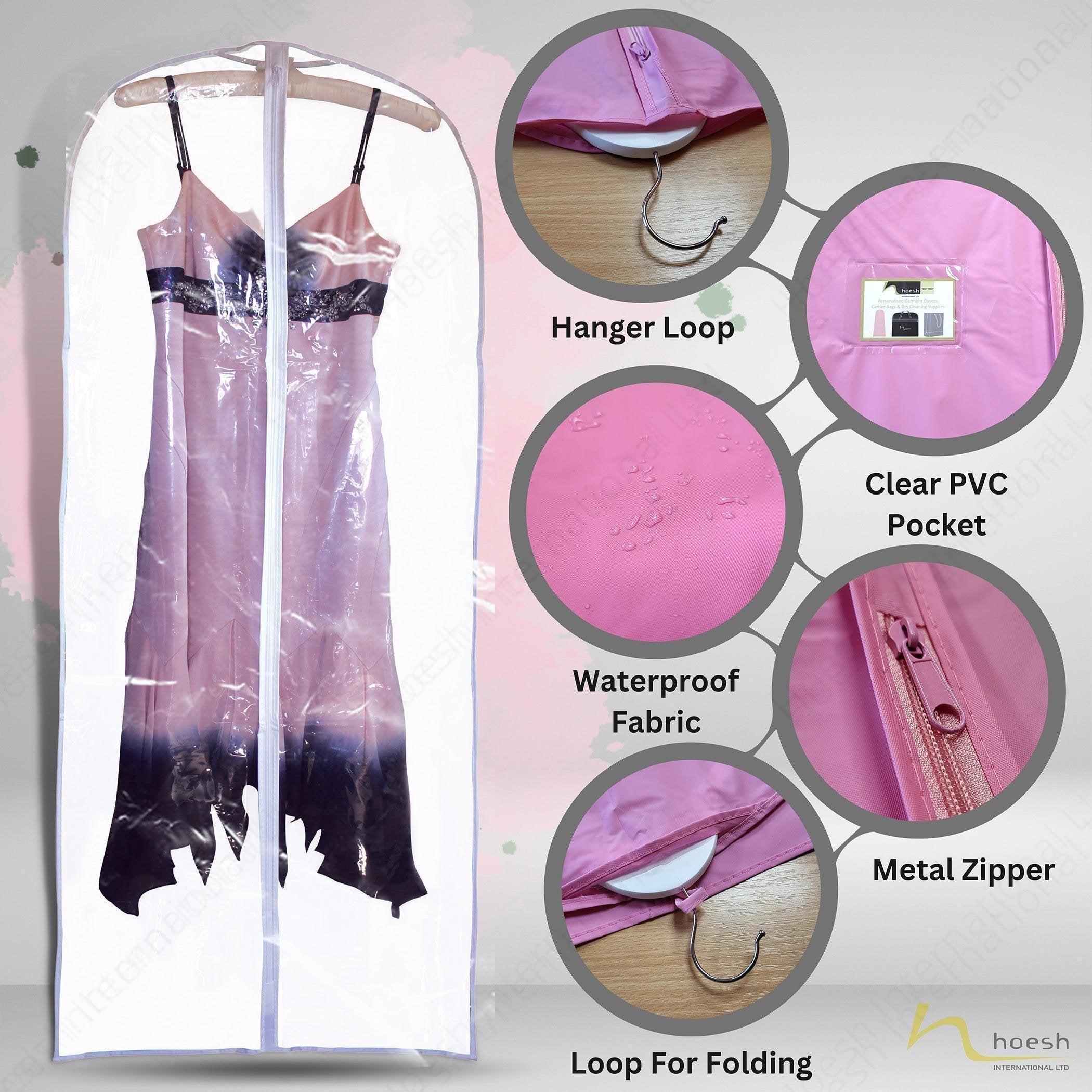 60” Waterproof / Breathable Bridesmaid Dress Cover - Hoesh International Ltd