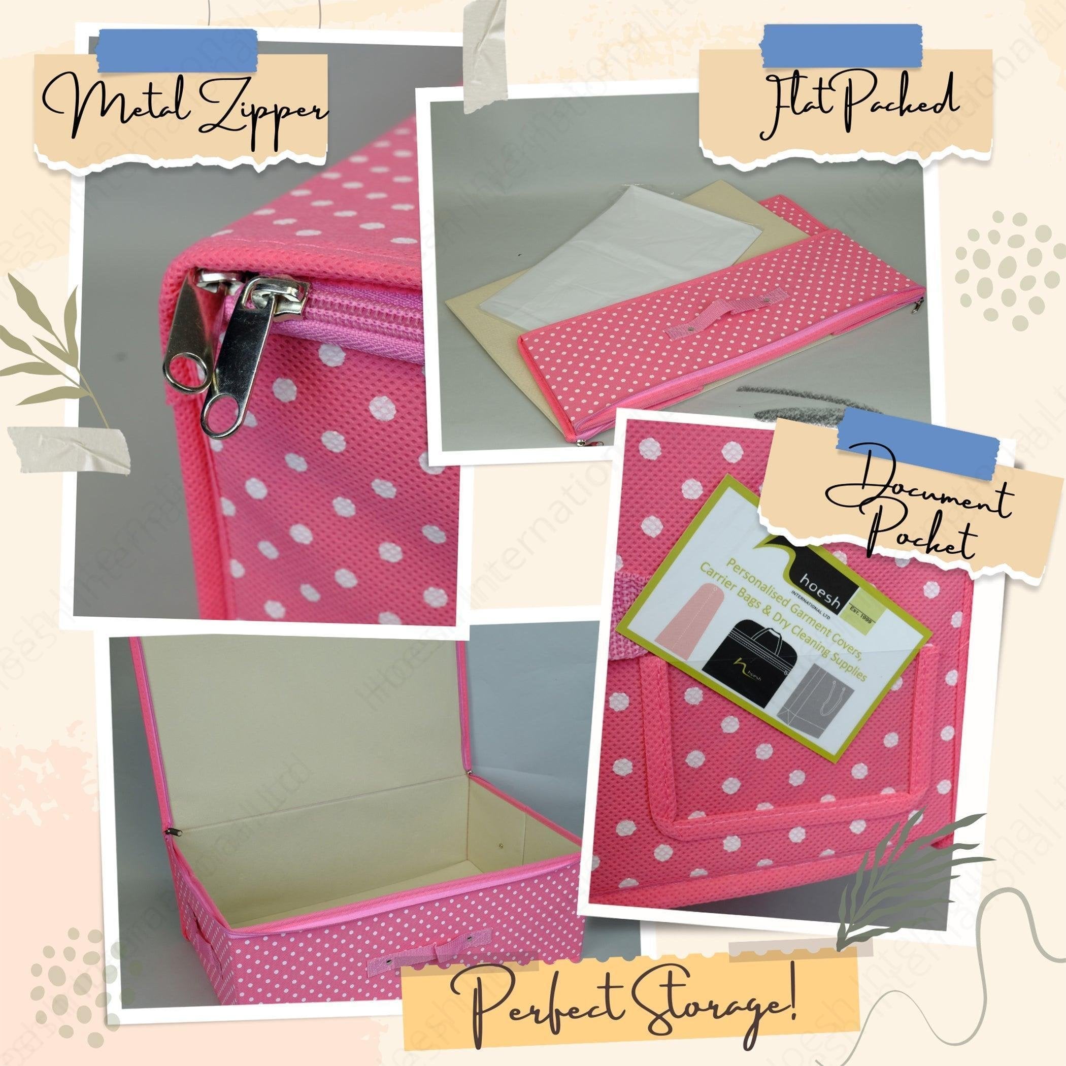 Polka Dot Wedding Dress Travel Storage Boxes - Hoesh International Ltd