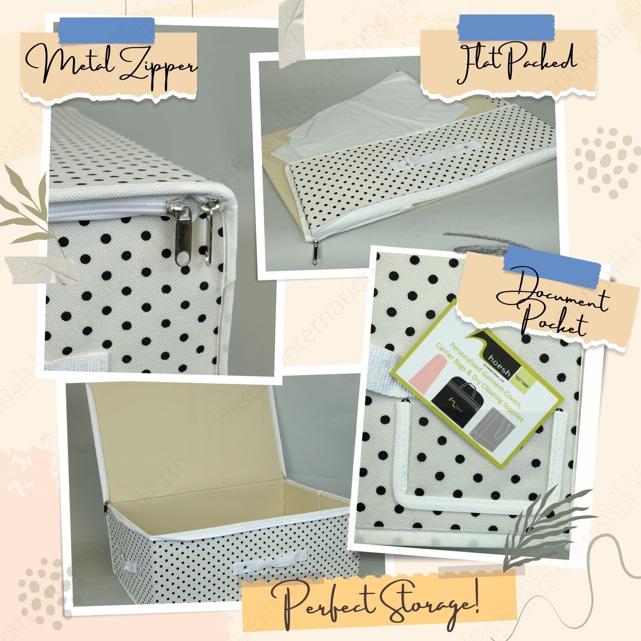 Polka Dot Wedding Dress Travel Storage Boxes - Hoesh International Ltd