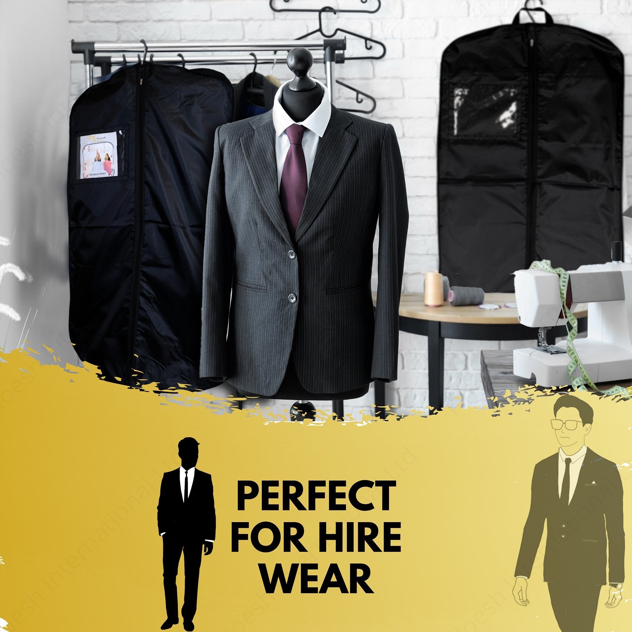 URG nylon hire suit carrier - Hoesh International Ltd