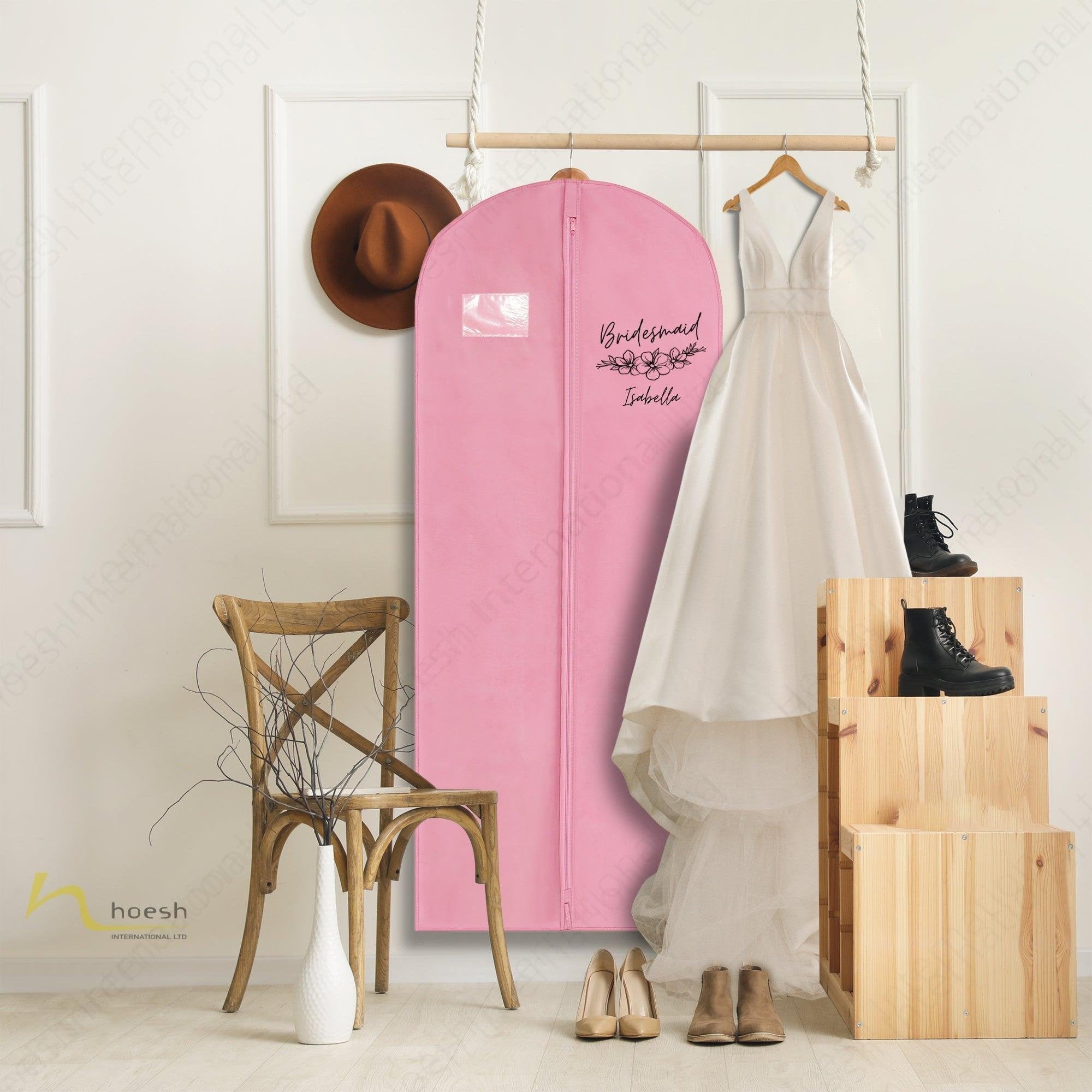 Personalised Breathable Bridesmaid / Chief Bridesmaid Garment Bag Personalised Breathable Bridesmaid / Chief Bridesmaid Garment Bag